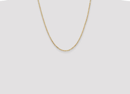 14K Flat Figaro with Lobster Clasp Chain (Style FFL060-22)