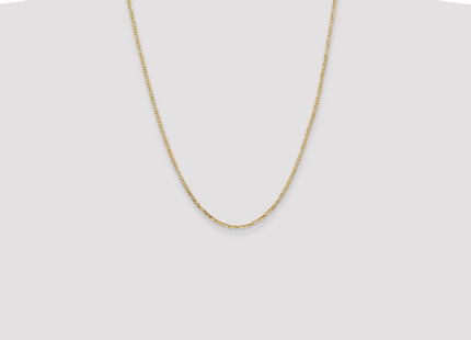 14K Flat Figaro with Lobster Clasp Chain (Style FFL060-24)
