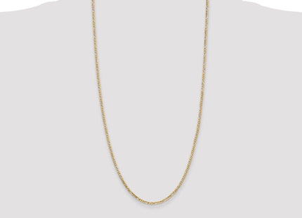 14K Flat Figaro with Lobster Clasp Chain (Style FFL060-28)