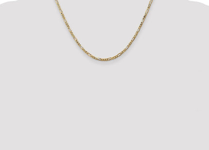 14K Flat Figaro with Lobster Clasp Chain (Style FFL070-18)