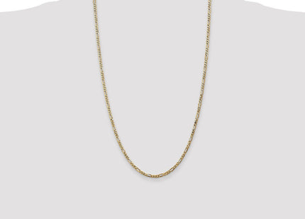 14K Flat Figaro with Lobster Clasp Chain (Style FFL070-26)