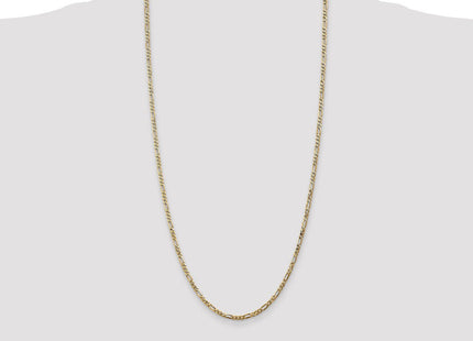 14K Flat Figaro with Lobster Clasp Chain (Style FFL070-28)