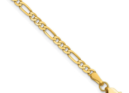 14K gold figaro link bracelet