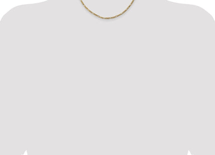 14K Flat Figaro with Lobster Clasp Chain (Style FFL080-16)