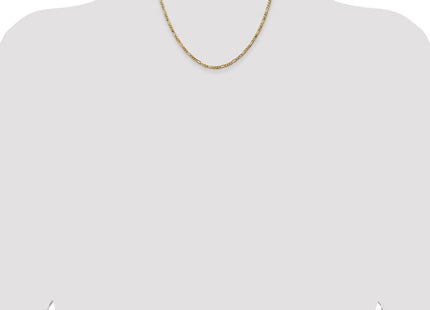 14K Flat Figaro with Lobster Clasp Chain (Style FFL080-18)