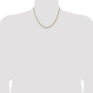 14K Flat Figaro with Lobster Clasp Chain (Style FFL080-18)
