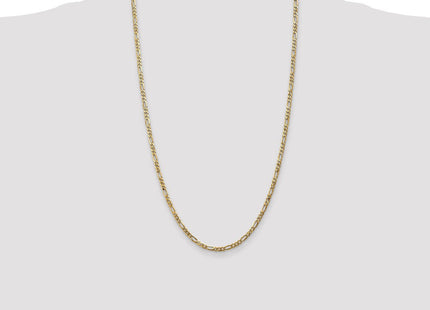 14K Flat Figaro with Lobster Clasp Chain (Style FFL080-26)