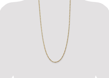 14K Flat Figaro with Lobster Clasp Chain (Style FFL080-30)