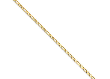 14K gold figaro link bracelet, alternate view