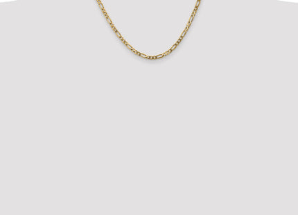 14K Flat Figaro with Lobster Clasp Chain (Style FFL100-20)