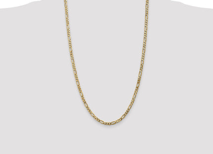 14K Flat Figaro with Lobster Clasp Chain (Style FFL100-26)