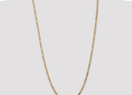 14K Flat Figaro with Lobster Clasp Chain (Style FFL100-30)