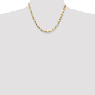 14K Flat Figaro with Lobster Clasp Chain (Style FFL120-18)