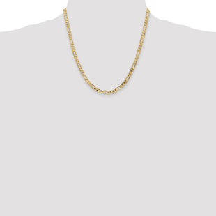 14K Flat Figaro with Lobster Clasp Chain (Style FFL120-20)