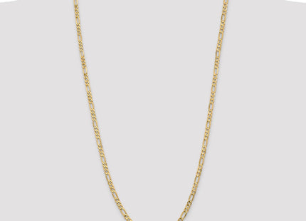 14K Flat Figaro with Lobster Clasp Chain (Style FFL120-30)