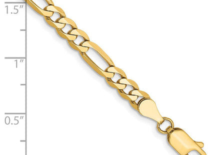 14K gold figaro link bracelet, alternate view