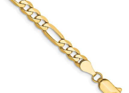 14K gold figaro link bracelet