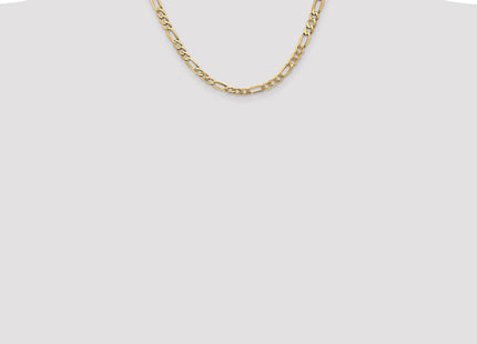 14K Flat Figaro with Lobster Clasp Chain (Style FFL140-18)
