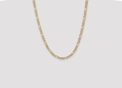 14K Flat Figaro with Lobster Clasp Chain (Style FFL140-24)