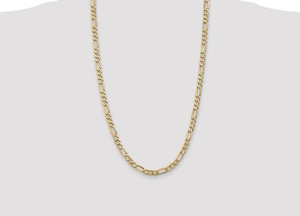 14K Flat Figaro with Lobster Clasp Chain (Style FFL140-26)