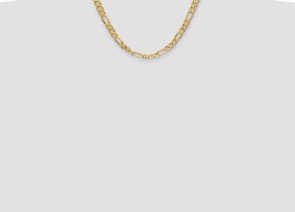 14K Flat Figaro with Lobster Clasp Chain (Style FFL160-18)
