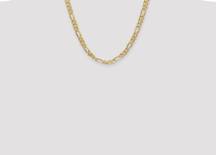 14K Flat Figaro with Lobster Clasp Chain (Style FFL160-20)