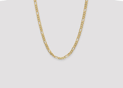 14K Flat Figaro with Lobster Clasp Chain (Style FFL160-24)