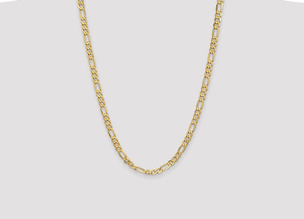 14K Flat Figaro with Lobster Clasp Chain (Style FFL160-26)
