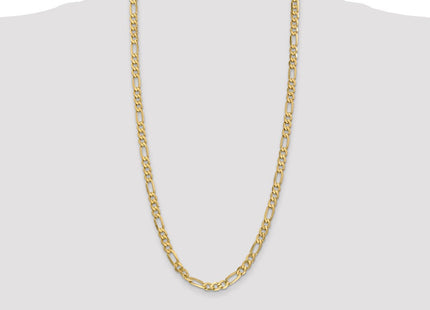 14K Flat Figaro with Lobster Clasp Chain (Style FFL160-28)