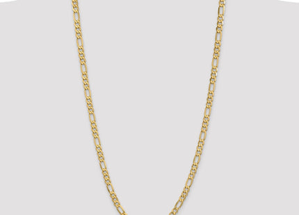 14K Flat Figaro with Lobster Clasp Chain (Style FFL160-30)