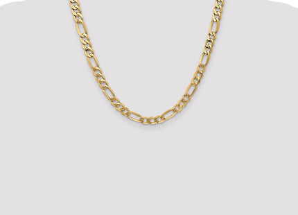 14K Flat Figaro with Lobster Clasp Chain (Style FFL180-20)