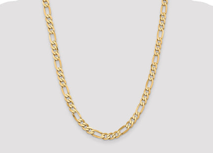 14K Flat Figaro with Lobster Clasp Chain (Style FFL200-24)