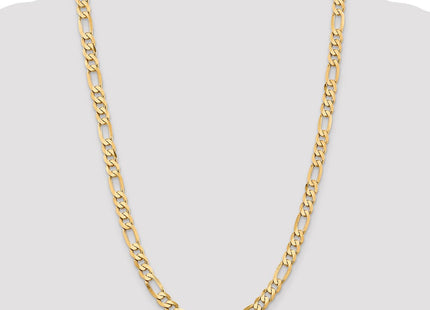 14K Flat Figaro with Lobster Clasp Chain (Style FFL200-26)