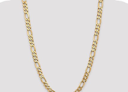 14K Flat Figaro with Lobster Clasp Chain (Style FFL220-26)