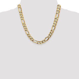 14K Flat Figaro with Lobster Clasp Chain (Style FFL250-20)