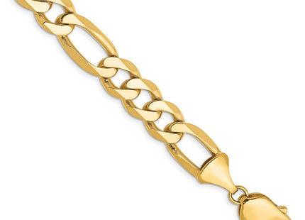 14K Flat Figaro with Lobster Clasp Bracelet (Style FFL250-8)