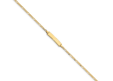 14k Yellow Gold Chain Bracelets Style FIG060ID - Classique Jewelry Inc.
