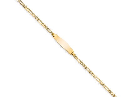 14k Yellow Gold Chain Bracelets Style FIG060IDC - Classique Jewelry Inc.