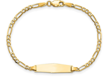 14k Yellow Gold Chain Bracelets Style FIG060IDC - Classique Jewelry Inc.