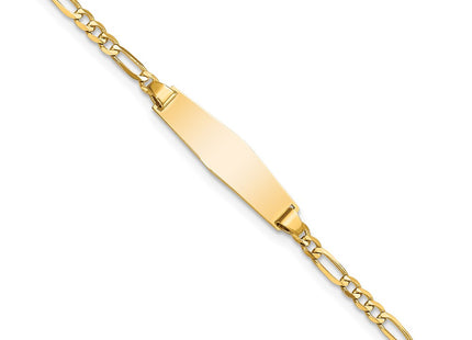 14k Yellow Gold Chain Bracelets Style FIG060IDC - Classique Jewelry Inc.