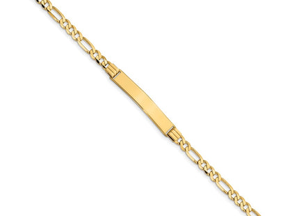 14k Yellow Gold Chain Bracelets Style FIG110ID - Classique Jewelry Inc.