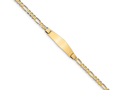 14k Yellow Gold Chain Bracelets Style FIG110IDC - Classique Jewelry Inc.