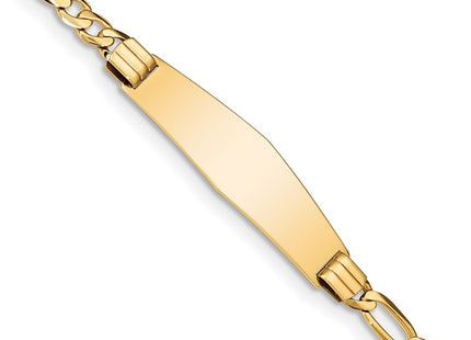 14k Yellow Gold Chain Bracelets Style FIG110IDC - Classique Jewelry Inc.