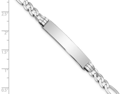 14k White Gold Chain Bracelets Style FIG160IDW - Classique Jewelry Inc.