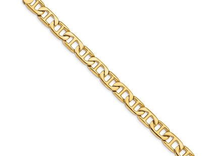 14k Solid Hand-Polished Anchor Link Bracelet (Style FL446-7)