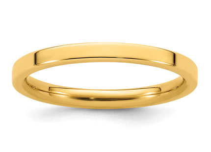 14K yellow gold band, further view