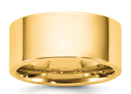 14K Yellow Gold Standard Flat Comfort Fit Band
