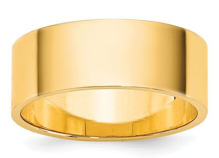 14K Yellow Gold Lightweight Flat Band