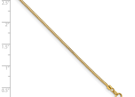 14K Franco with Lobster Clasp Bracelet, 7 x 0.9mm