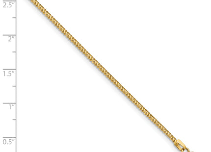 14K Franco with Lobster Clasp Bracelet, 7 x 1mm